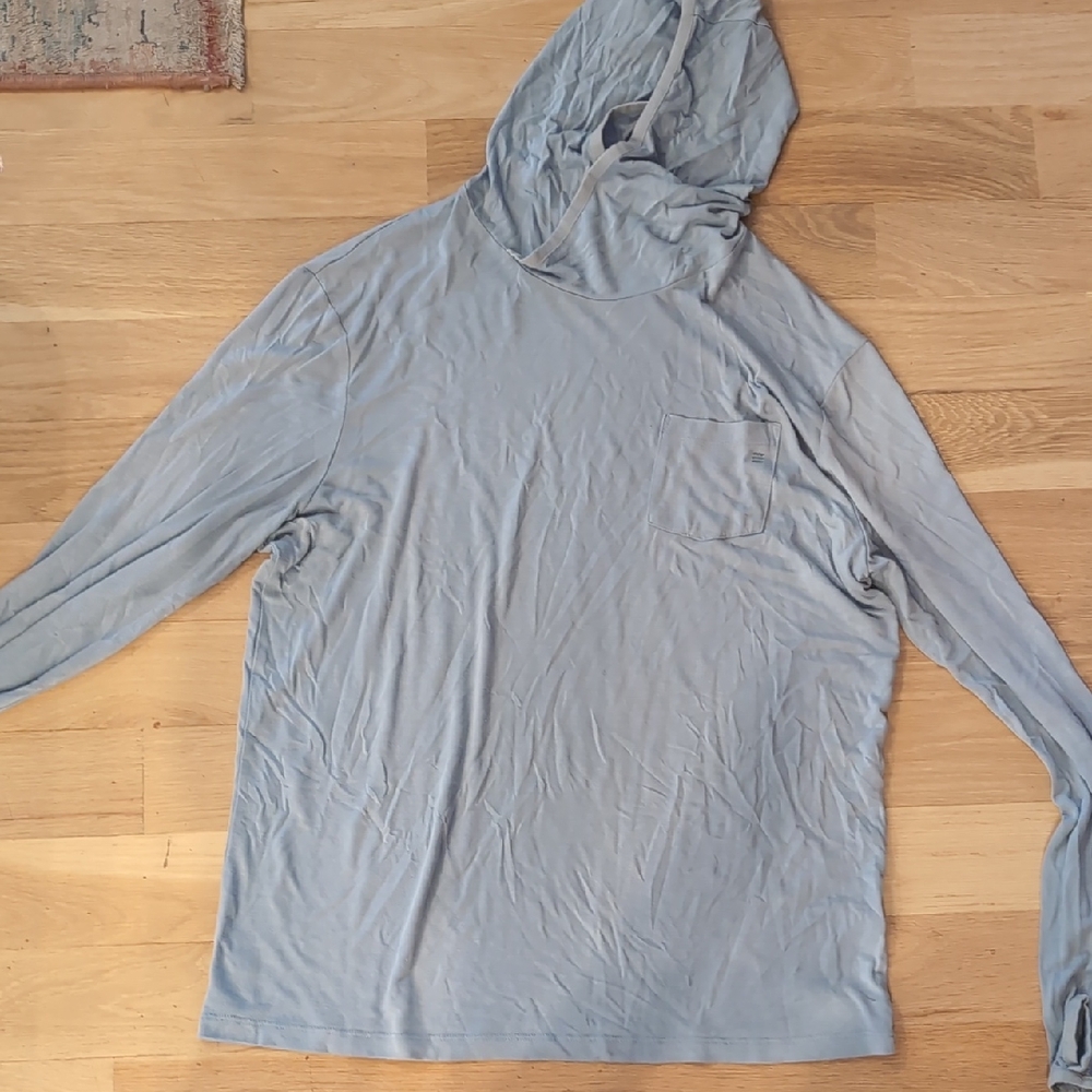 Free Fly Hoodie Light Gray Hooded Long Sleeve Shirt